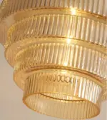 Curve Archaic Chandelier with Stratified Design tag1