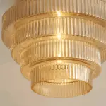Curve Archaic Chandelier with Stratified Design tag1