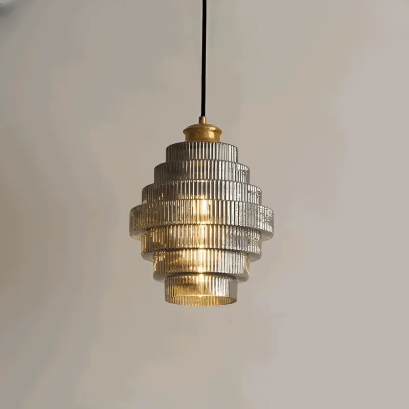 Curve Archaic Chandelier with Stratified Design tag1