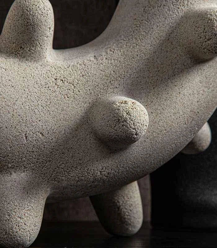 Curved Cylindrical Sculpture with Elongated Spheres -  - #tag1#