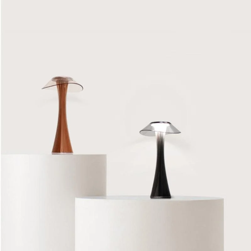 Curvy Mushroom Top Table Lamp -