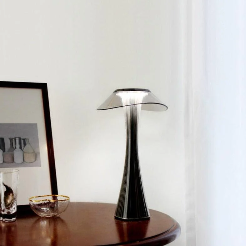 Curvy Mushroom Top Table Lamp -