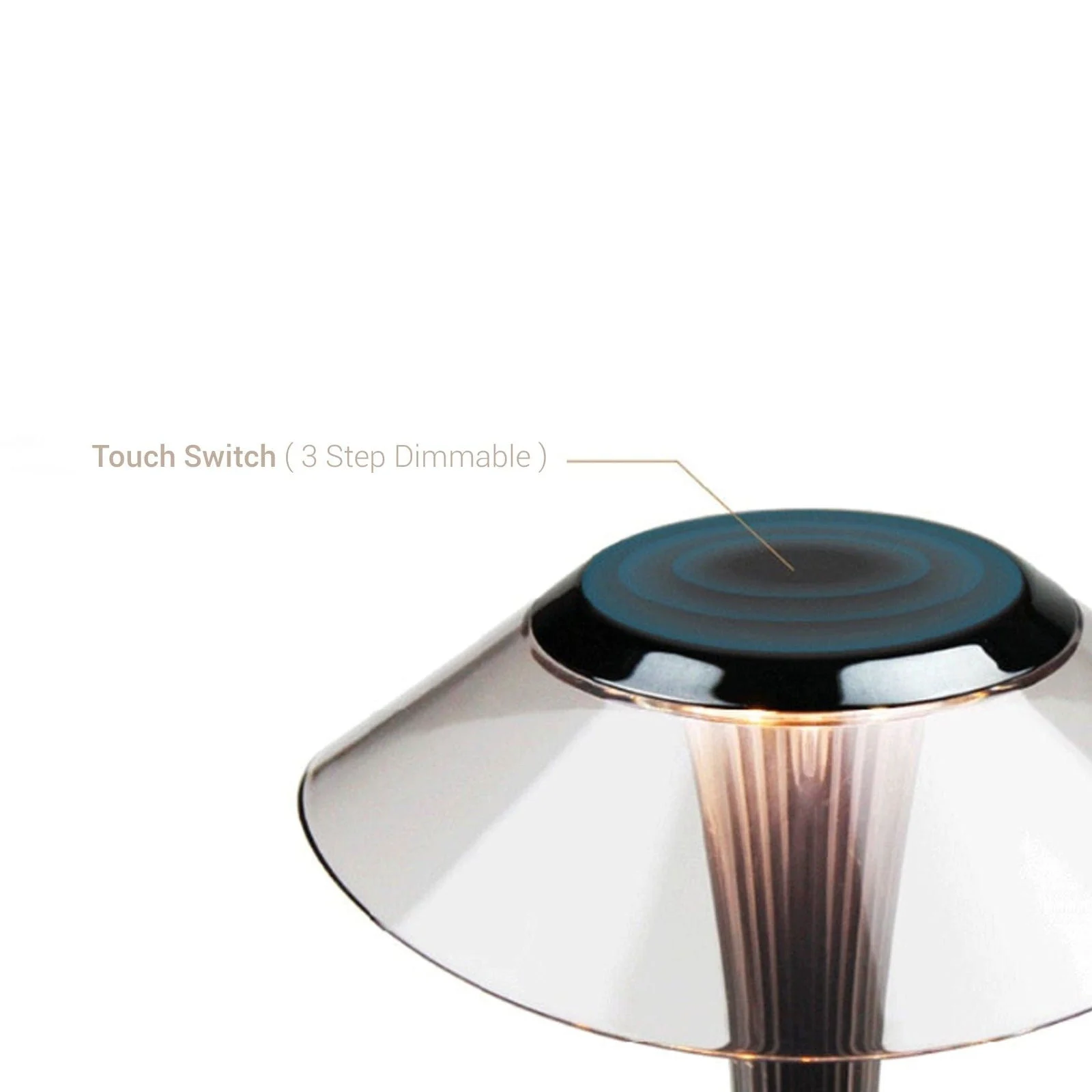 Curvy Mushroom Top Table Lamp -