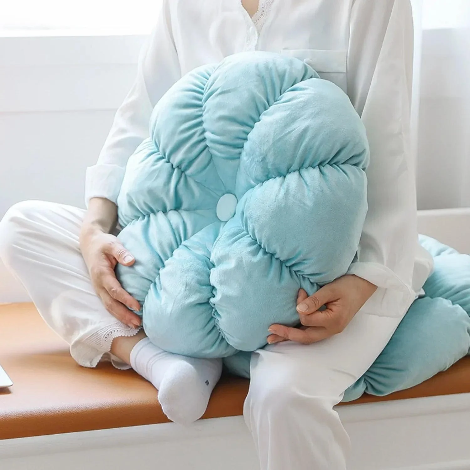 Cushion - Bloom - Flower-shaped - Decorative Round Cushion -  - #tag1#