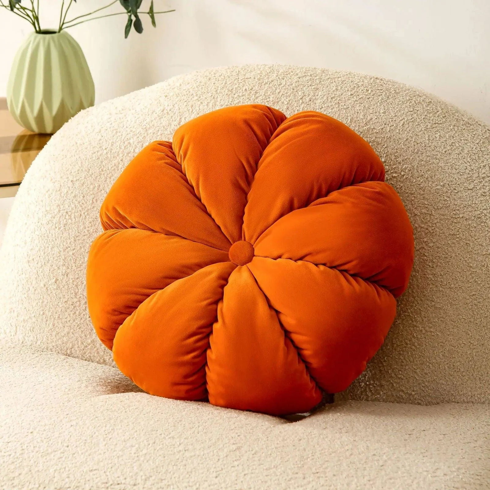 Cushion - Bloom - Flower-shaped - Decorative Round Cushion -  - #tag1#