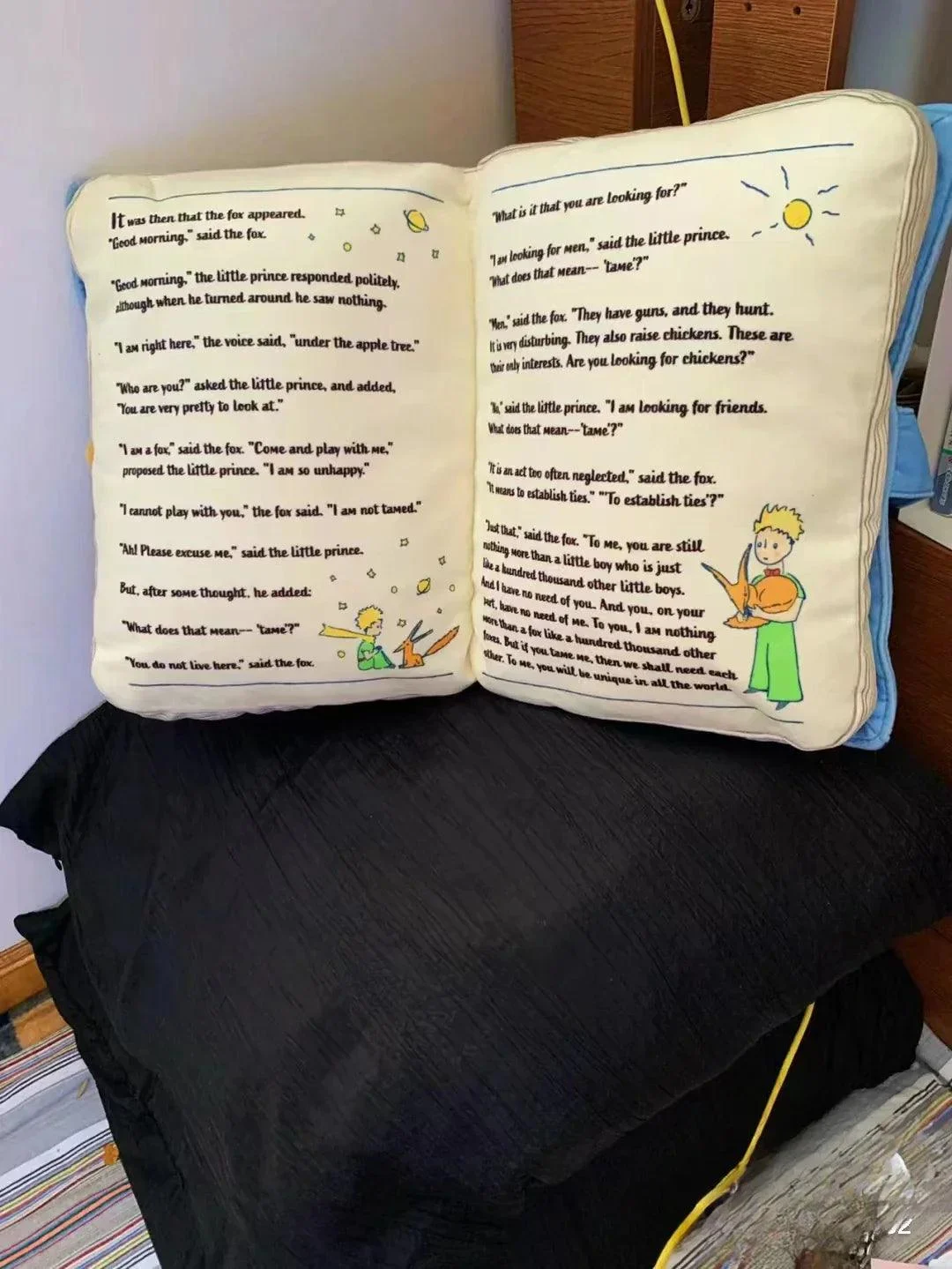 Cushion - Cartoon Book Cushion - Cute - children's pillow -  - #tag1#