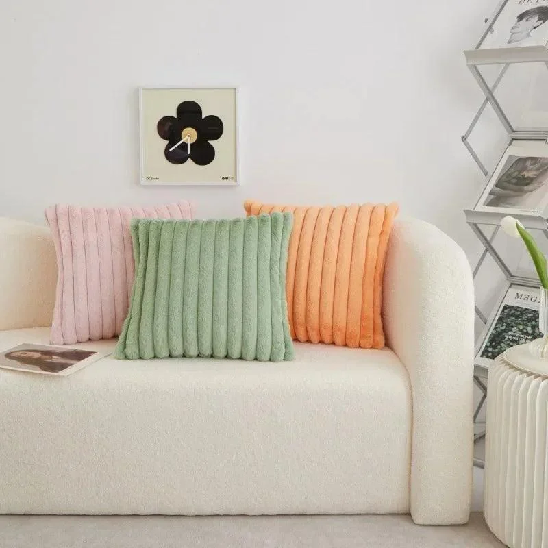 Cushion - Rabbit fur - Wonderfully comfortable - Soft and plush -  - #tag1#