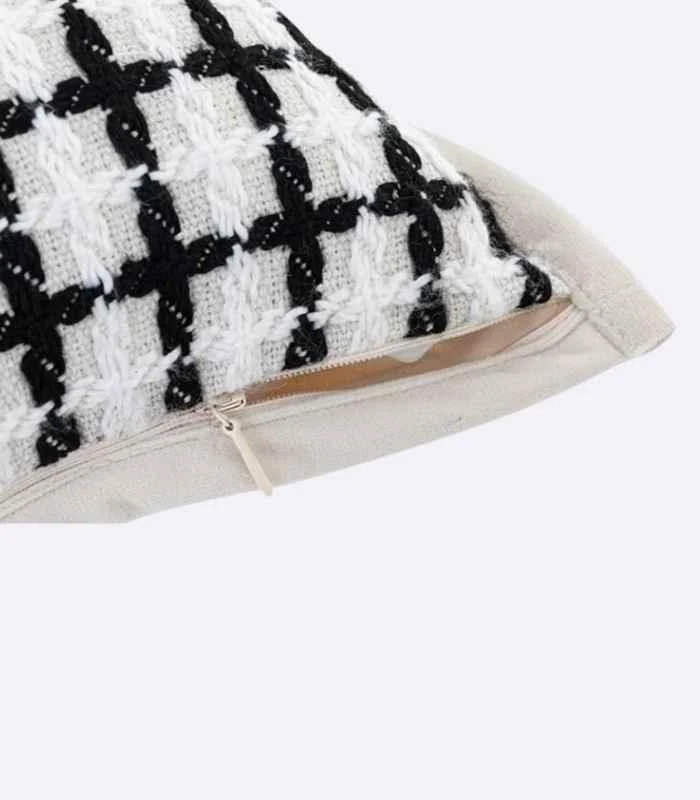 Cushion Cover Check Plaid Jacquard 45 cm -  - #tag1#