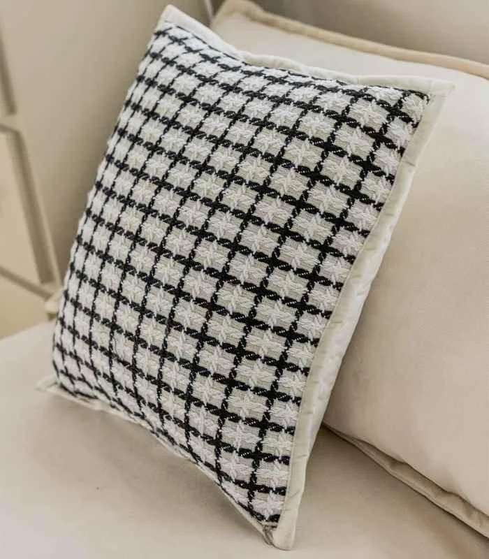 Cushion Cover Check Plaid Jacquard 45 cm -  - #tag1#