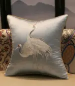 Cushion_Cover_Crane_Embroidered_Silk_Sating_45x45cm_-_-_tag1_-4189344 Cushion Cover Crane Embroidered Silk Sating 45x45cm tag1