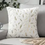 Cushion Cover Feather Fur tag1