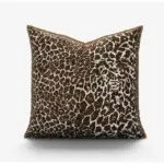 Cushion Cover Leopard Zebra Embroidery Modern Pillow Case 45x45cm tag1