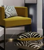 Cushion Cover Leopard Zebra Embroidery Modern Pillow Case 45x45cm tag1