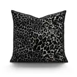 Cushion Cover Leopard Zebra Embroidery Modern Pillow Case 45x45cm tag1