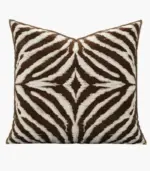 Cushion Cover Leopard Zebra Embroidery Modern Pillow Case 45x45cm tag1