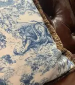 Cushion_Cover_Mythos_Woven_Blue_Print_Fringed_45x45_cm_-_-_tag1_-4189457 Cushion Cover Mythos Woven Blue Print Fringed 45x45 cm tag1