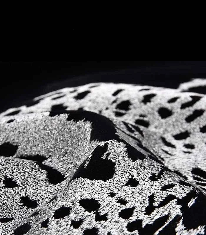 Cushion Cover Velvet Leopard Embroidery Black -  - #tag1#