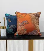 Cushion Cover Wild Life Pillow Case Embroidered Jacquard tag1