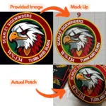 Custom Iron On and Velcro Embroidery Patches tag1