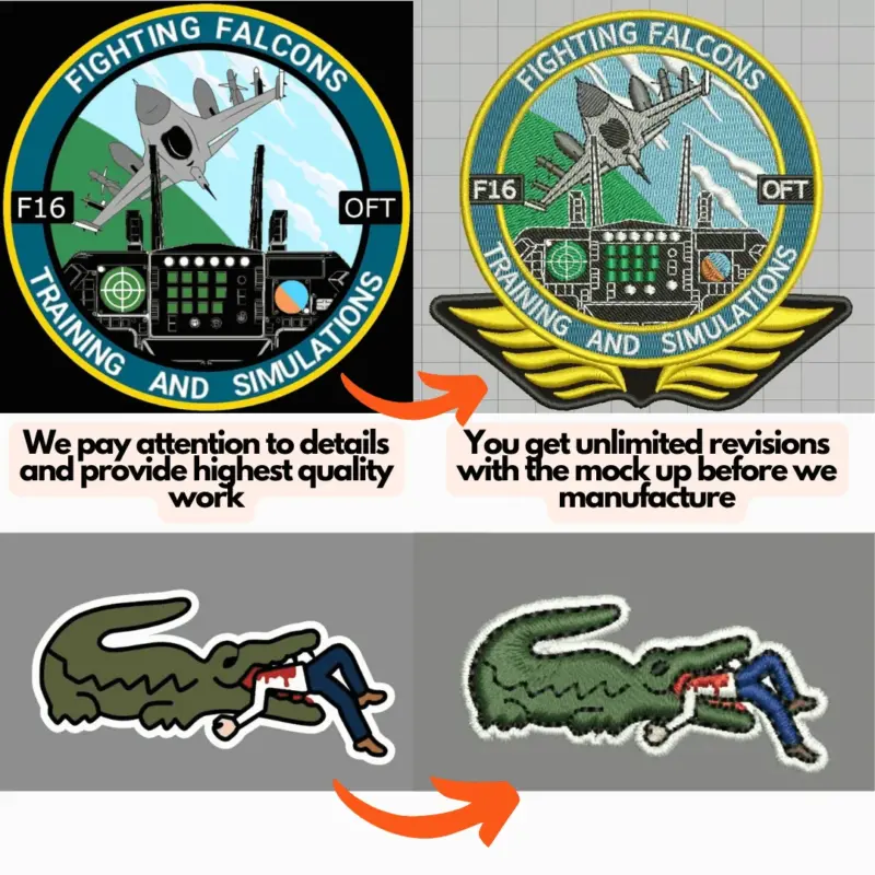 Custom Iron On and Velcro Embroidery Patches tag1