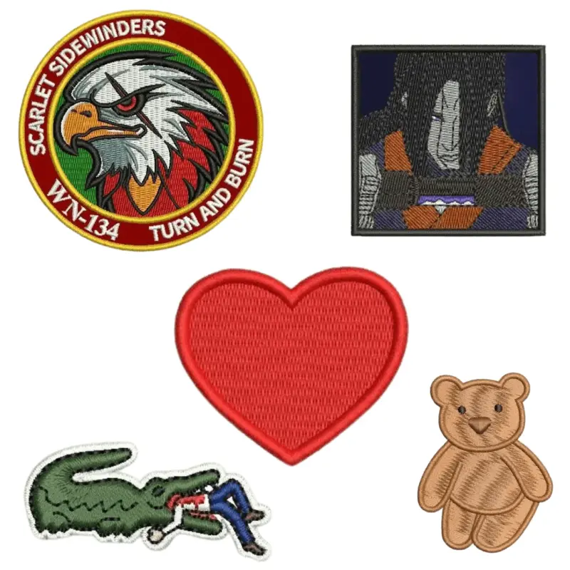Custom Iron On and Velcro Embroidery Patches tag1
