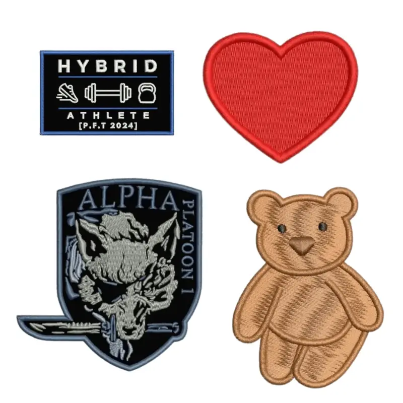 Custom Iron On and Velcro Embroidery Patches tag1