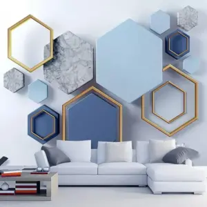 Custom Murals Wallpaper Modern 3D Stereo Abstract Art