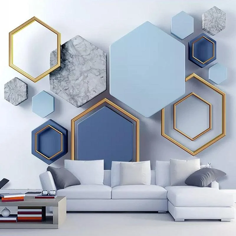 Custom Murals Wallpaper Modern 3D Stereo Abstract Art -  - #tag1#