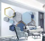 Custom Murals Wallpaper Modern 3D Stereo Abstract Art tag1
