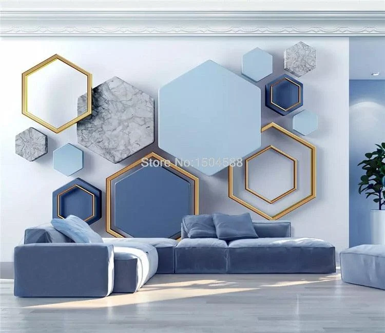 Custom Murals Wallpaper Modern 3D Stereo Abstract Art -  - #tag1#