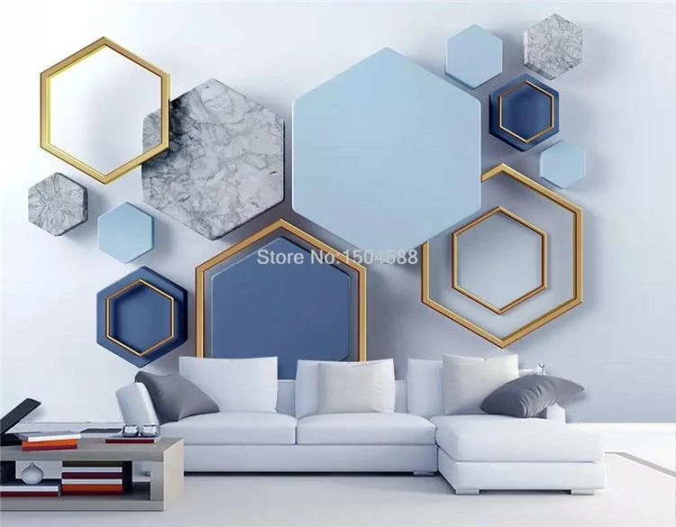 Custom Murals Wallpaper Modern 3D Stereo Abstract Art -  - #tag1#