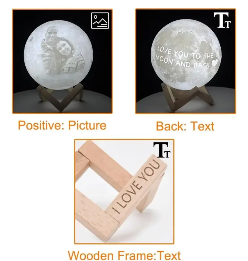 Custom Photo Moon Lamp