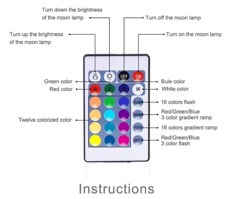 Custom Photo Moon Lamp