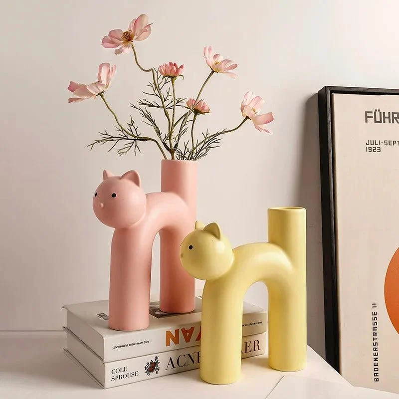 PurrPose - H-shaped flower vase for cats - ISTANBULLU LTD