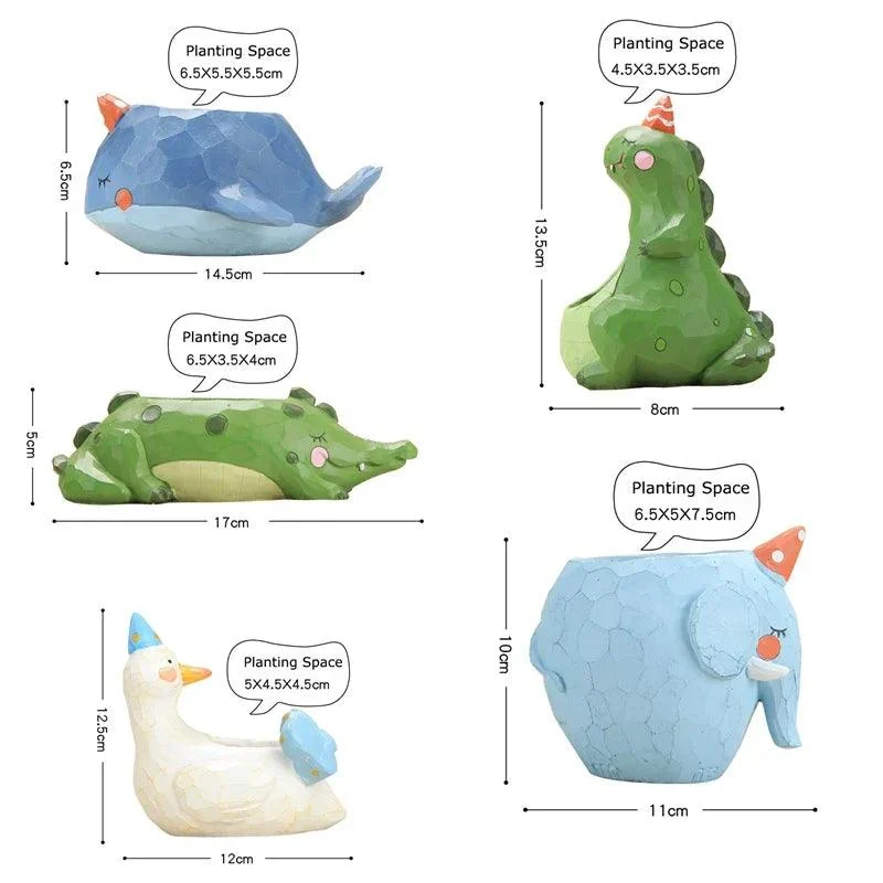 Cute Animal Flower Pots for Succulents: Charming Home Décor Delights -