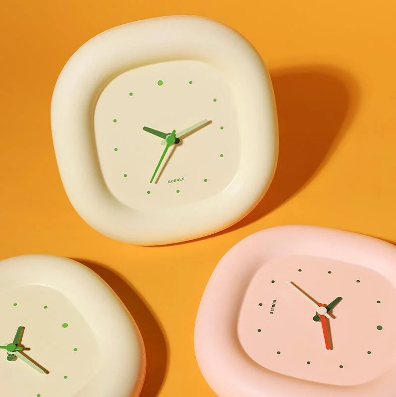 Cute Bubble Table and Wall Clock for Kids Room 7 inches -
