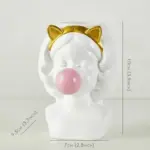 Cute Bubblegum Girl Ceramic Face Vase