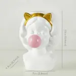 Cute Bubblegum Girl Ceramic Face Vase