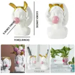 Cute Bubblegum Girl Ceramic Face Vase