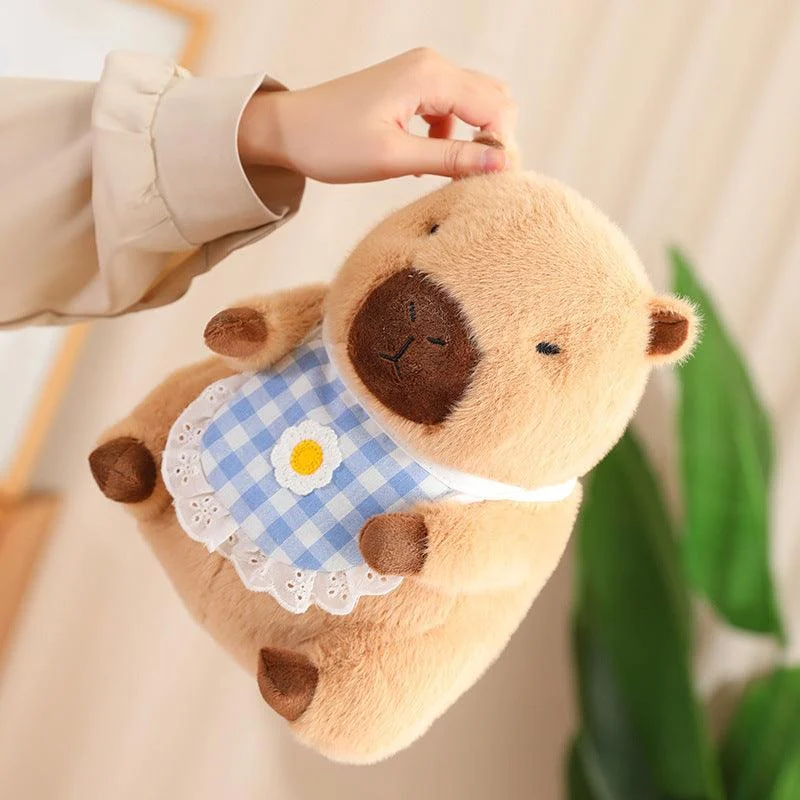 Cute Capybara in Bib Doll Plush Toy -  - #tag1#