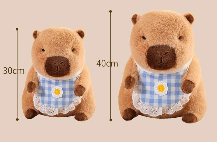 Cute Capybara in Bib Doll Plush Toy -  - #tag1#