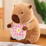 Cute Capybara in Bib Doll Plush Toy tag1