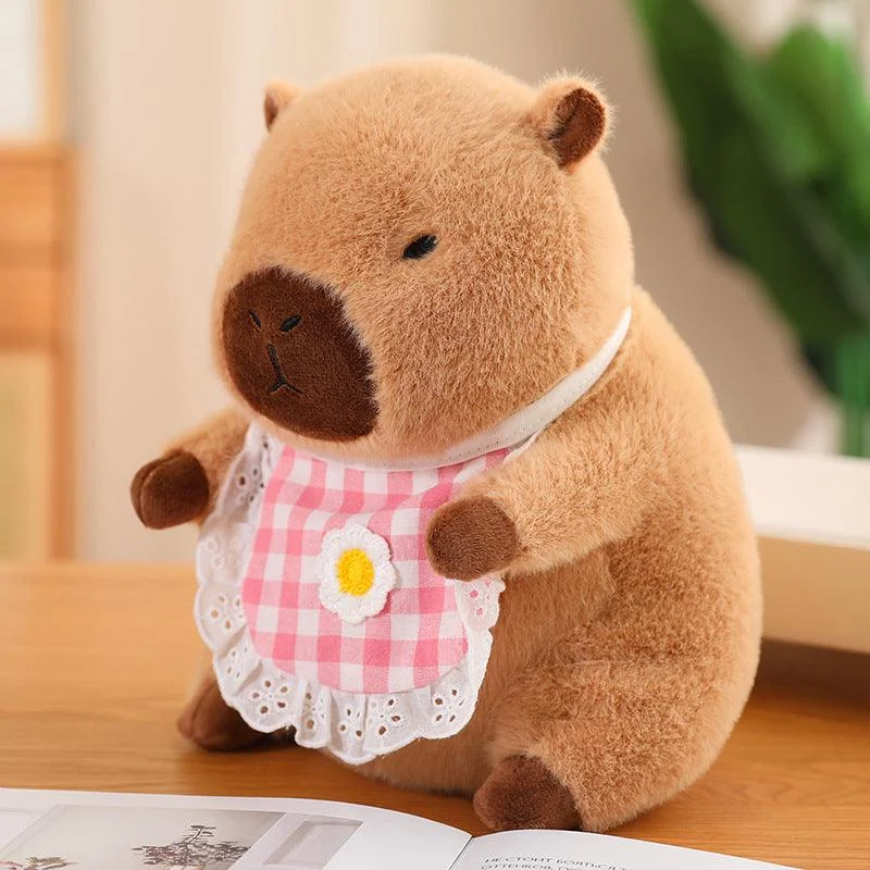 Cute Capybara in Bib Doll Plush Toy -  - #tag1#