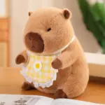 Cute Capybara in Bib Doll Plush Toy tag1