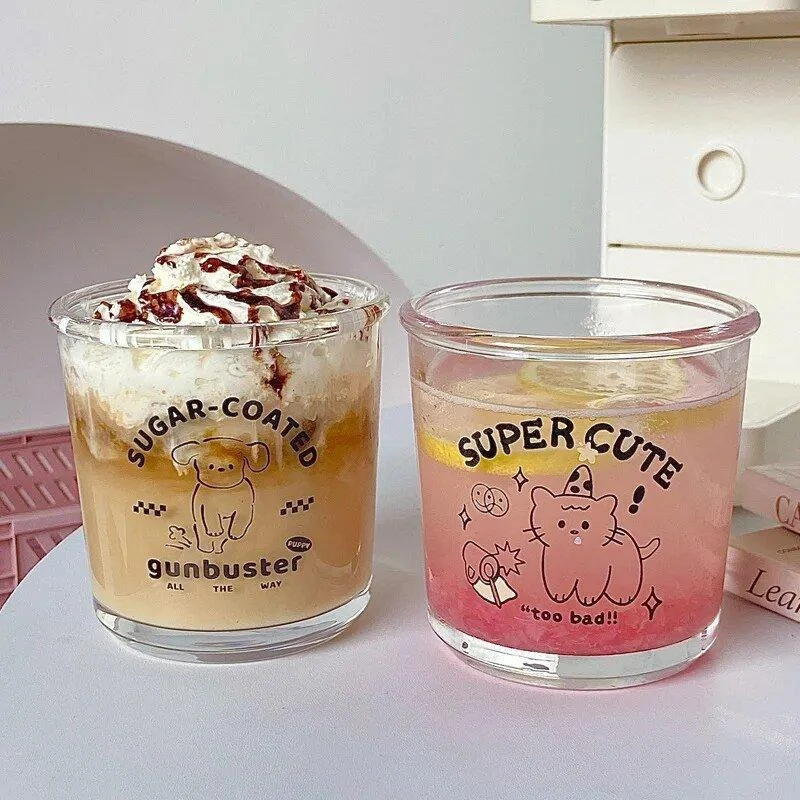 Cute Cartoon Animal Glass Cup -  - #tag1#