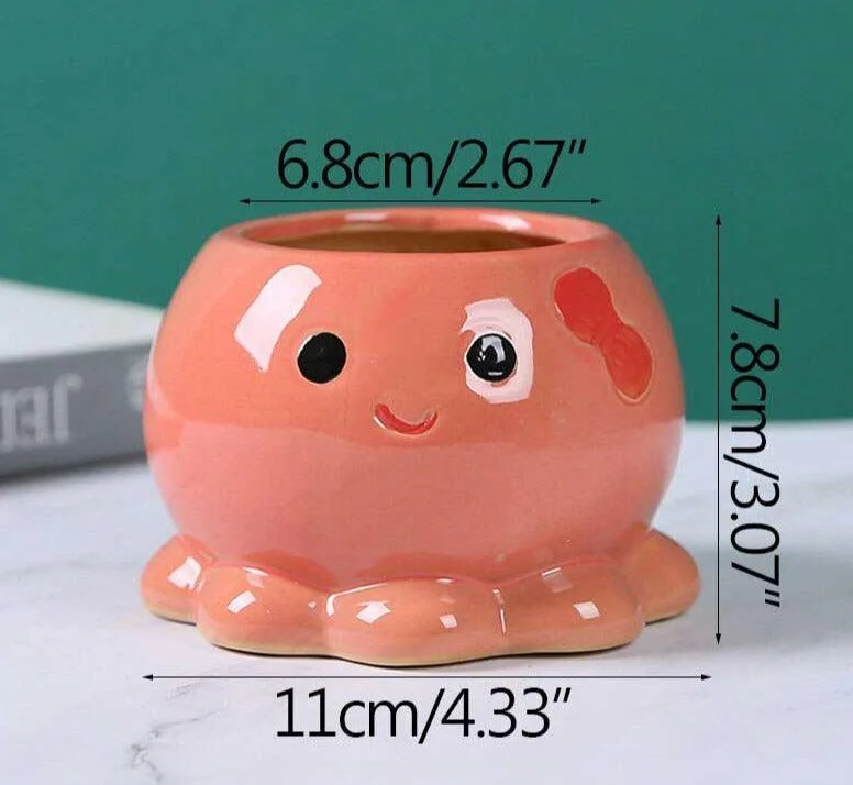 Cute Cartoon Octopus Planter Pot -