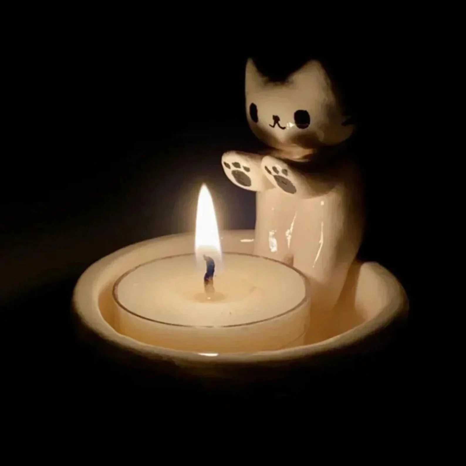 Cute Cat Candle Holder -  - #tag1#