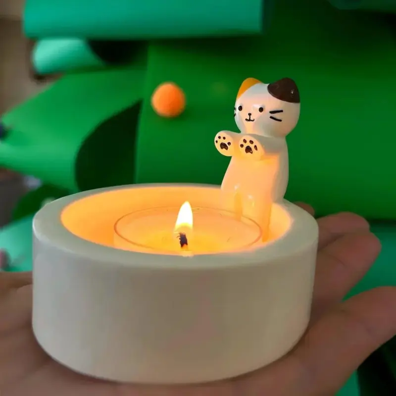Cute Cat Candle Holder tag1