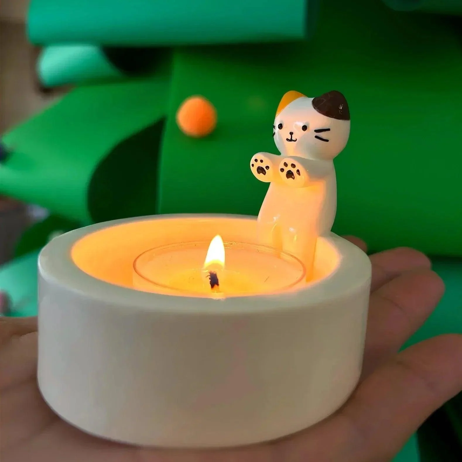 Cute Cat Candle Holder -  - #tag1#
