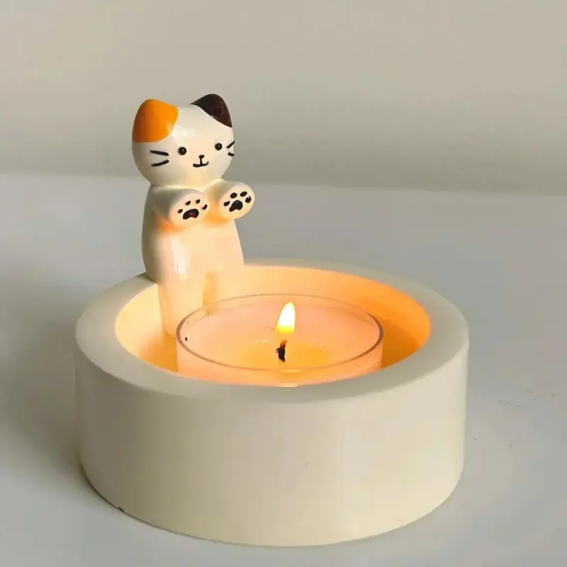 Cute Cat Candle Holder tag1
